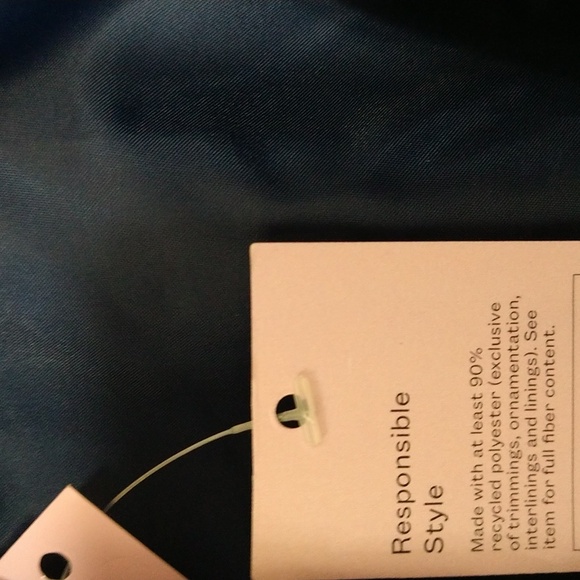 NEW! Women's Iridescent Shine Duvet Puffer Jacket Coat, Blue - Wild Fable - Picture 15 of 16